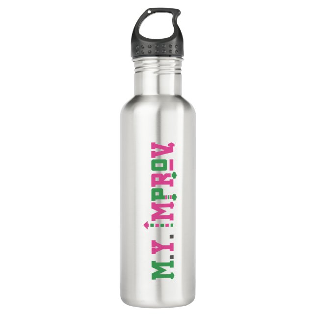 M.Y. Improv Stainless Steel Water Bottle (Front)