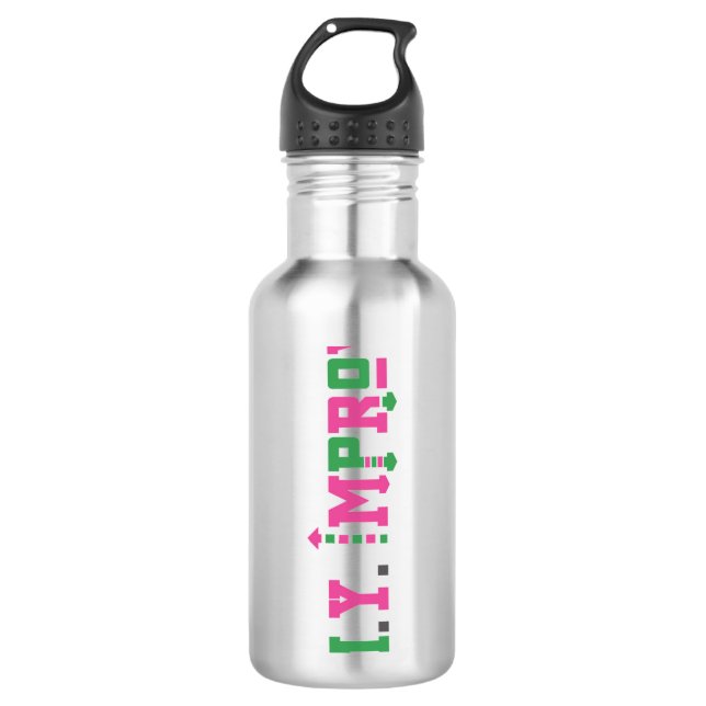 M.Y. Improv Stainless Steel Water Bottle (Front)