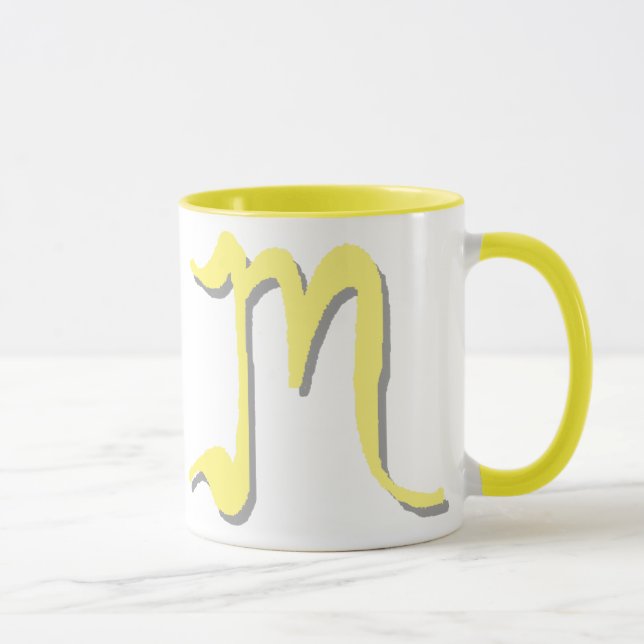 M (Yellow) Mug (Right)