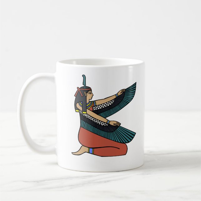 Ma’at (Egyptian Goddess) Coffee Mug (Left)