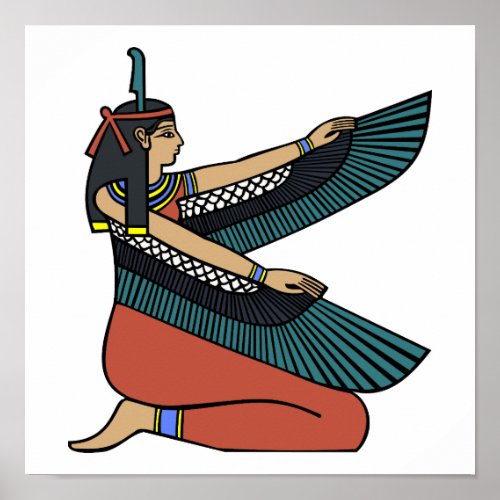 Maâat Egyptian Goddess Poster