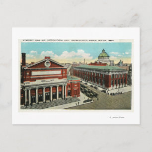 MA Avenue View of Symphony, Horticultural Postcard