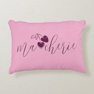Ma Cherie Heart Berries Sweetheart Custom Colors  Accent Pillow