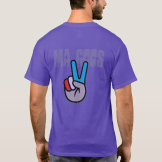 Ma Goos Purple Peace and Love T-Shirt