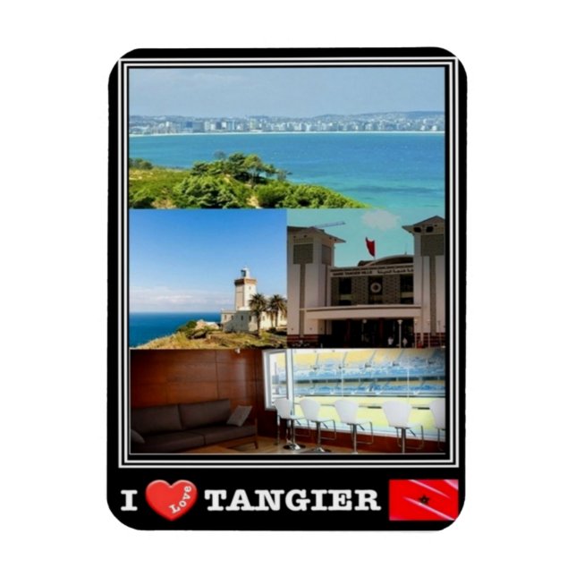MA Marocco - Tangier -  I Love Mosaic - Magnet (Vertical)