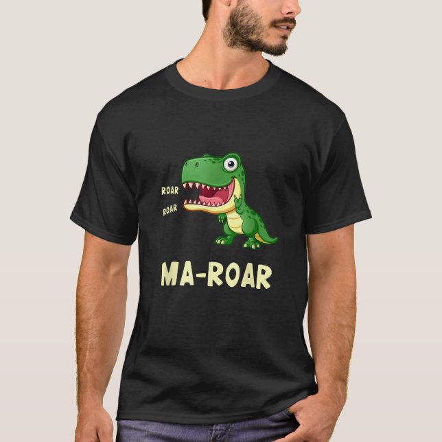 Ma Roar Dinosaur Passover Seder Kids Jewish Holida T-Shirt (Front)