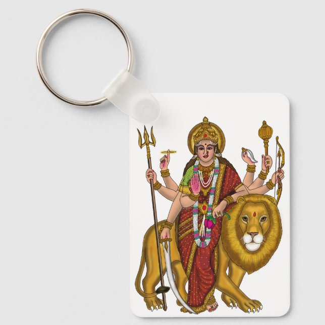 Maa Durga Keychain (Front)