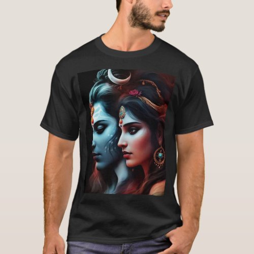 Maa durga  Siva Design based T _Shirt T_Shirt