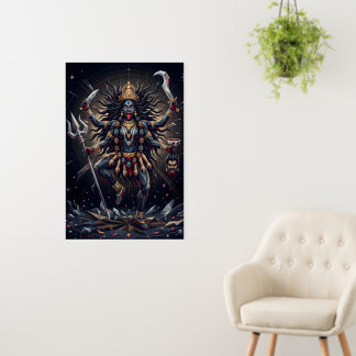 Maa Kali Geometric Fierce Art Poster