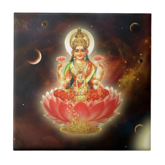MAA MAHALAXMI DEVI INDIAN GODDESS OF WEALTH/ FORTU CERAMIC TILE