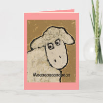 Maaaaaaaaaaaaaa  sheep mother's day card