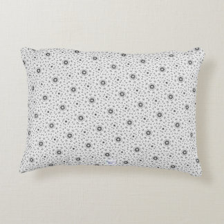 Maacah001 B&W abstract doodle Accent Pillow