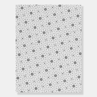 Maacah001 B&W abstract doodle Foam Board