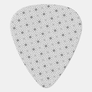 Maacah001 B&W abstract doodle Guitar Pick