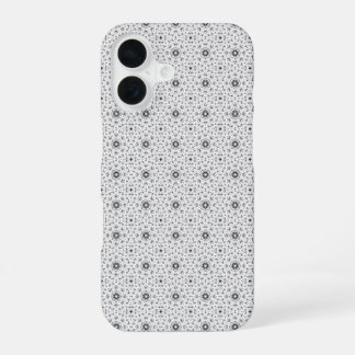 Maacah001 B&W abstract doodle iPhone 16 Case