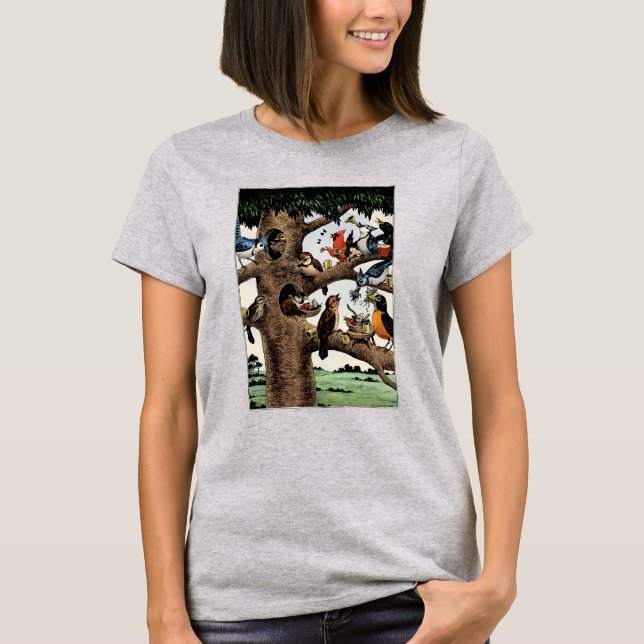 Maakies Bird Party Premium T-Shirt (Front)