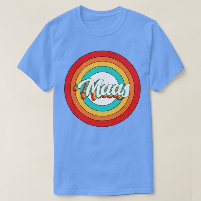 Maas Name Shirt Vintage Maas Circle (Design Front)