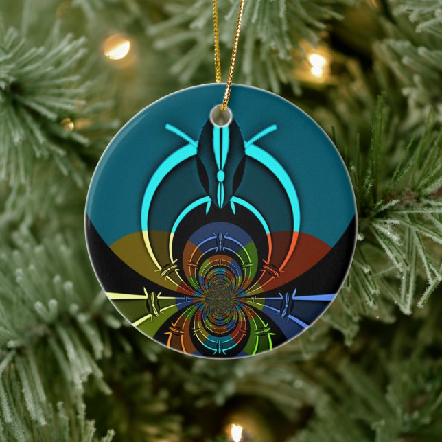 Maasai Colors Hakuna Matata Ceramic Ornament (Tree)