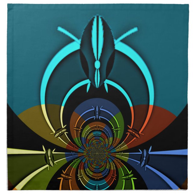 Maasai Colors Hakuna Matata Cloth Napkin (Front)