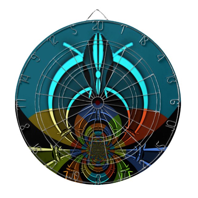 Maasai Colors Hakuna Matata Dart Board (Front)