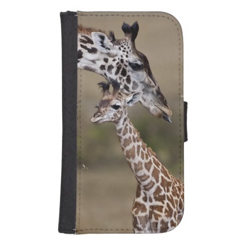 Maasai Giraffe Giraffe Tippelskirchi as seen Galaxy S4 Wallet Case