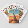 Maasai Mara National Reserve Cheetah Travel Art Playing Cards