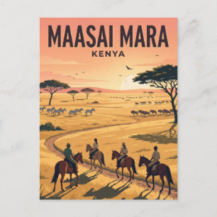 Maasai Mara National Reserve Kenya Postcard