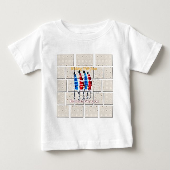 Maasai Morans Christian Art Print Baby T-Shirt (Front)