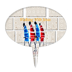 Maasai Morans Christian Art Print Cake Topper