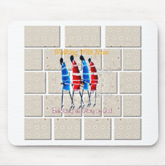 Maasai Morans Christian Art Print Mouse Pad