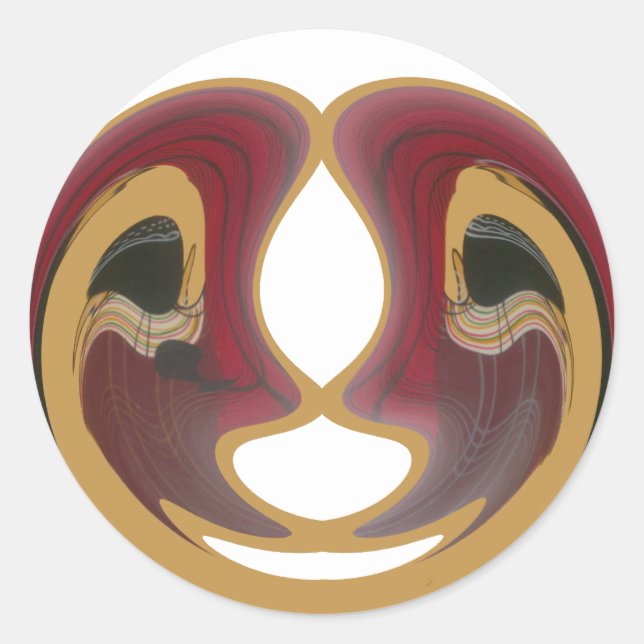 Maasai Mosaic: A Celebration of in Vibrant Culture Classic Round Sticker (Front)