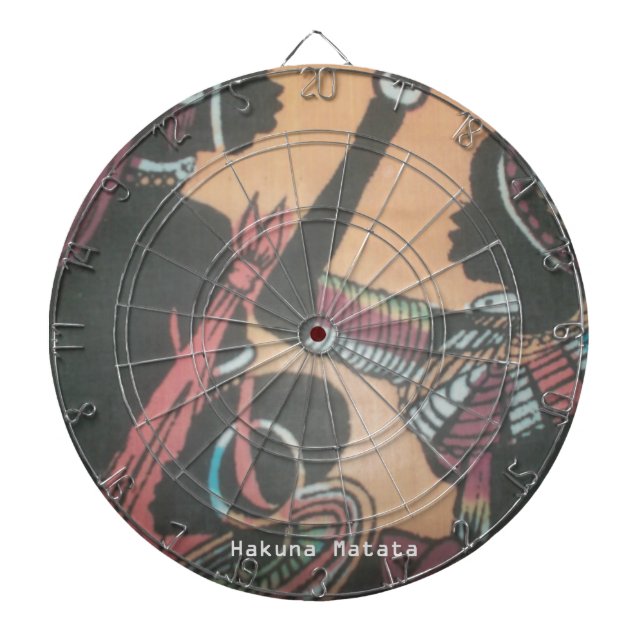 Maasai Tradition and Culture Pattern Art Design Dartboard (Front)