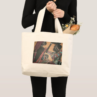 Maasai Tradition and Culture Pattern Art Design Large Tote Bag