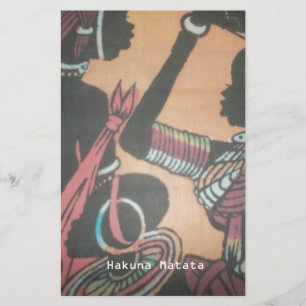 Maasai Tradition and Culture Pattern Art Design Stationery