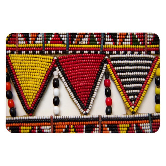 Maasai Tribal Beadwork Magnet (Horizontal)
