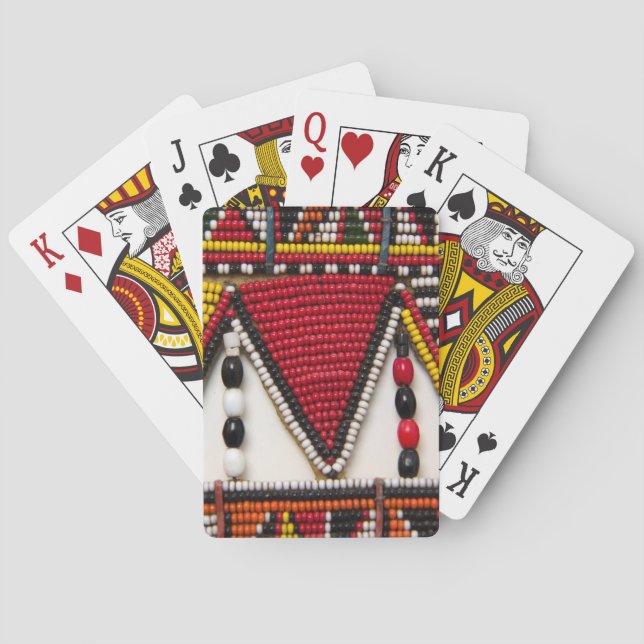 Maasai Tribal Beadwork Poker Cards (Back)