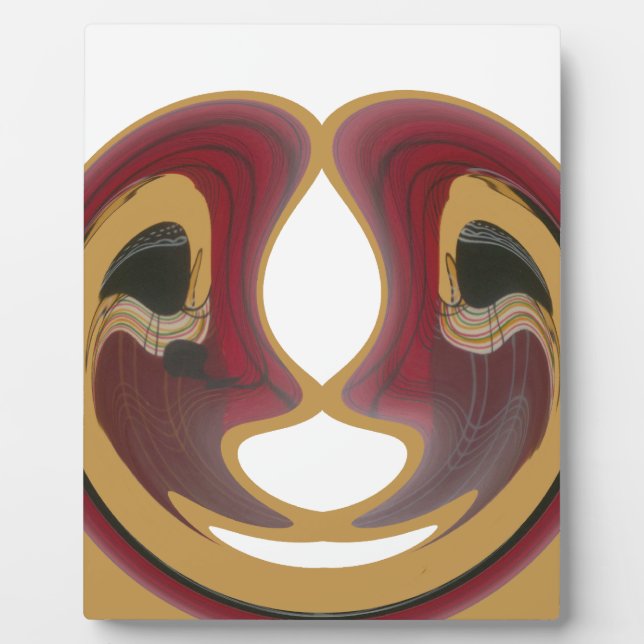 Maasai Tribal Whirl Art Print Plaque (Front)