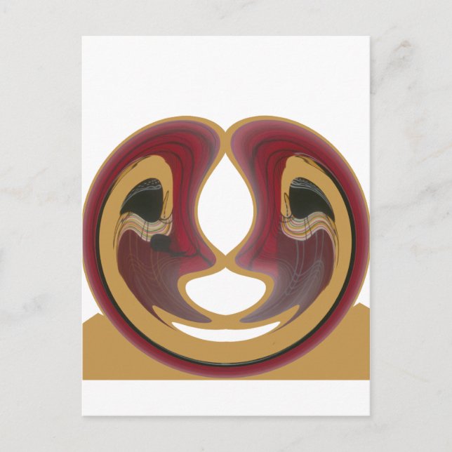 Maasai Tribal Whirl Art Print Postcard (Front)