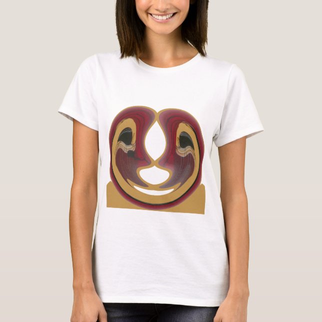 Maasai Tribal Whirl Art Print T-Shirt (Front)