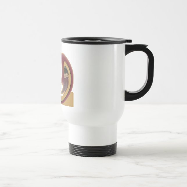 Maasai Tribal Whirl Art Print Travel Mug (Right)