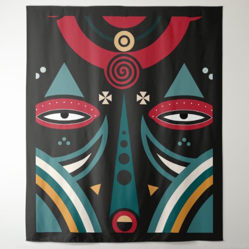 Maasai Warrior Shield Tapestry