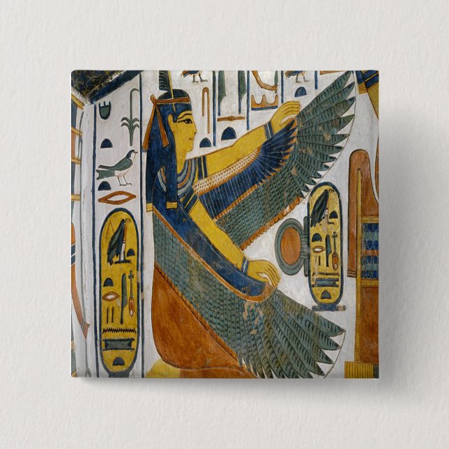 Maat Goddess of morals and values ancient Egypt Button (Front)