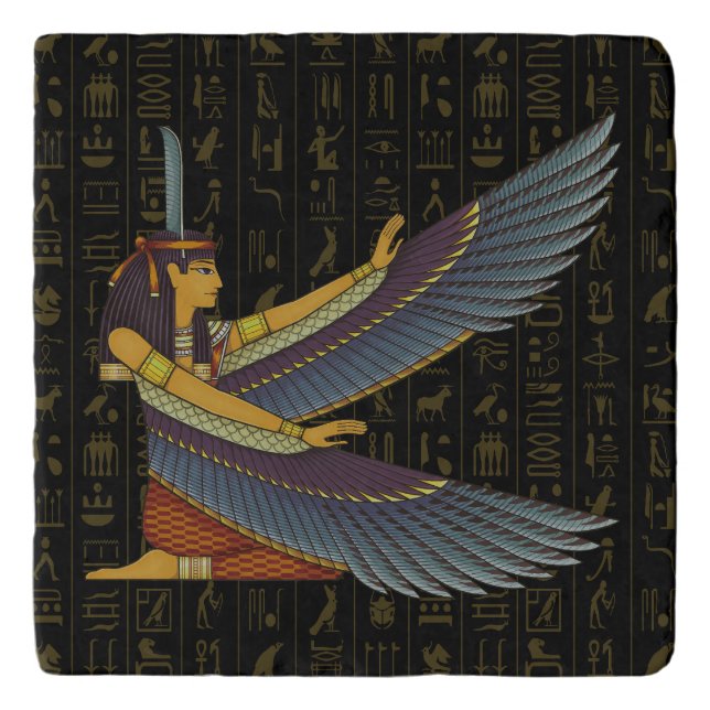 Maat Goddess Trivet (Front)