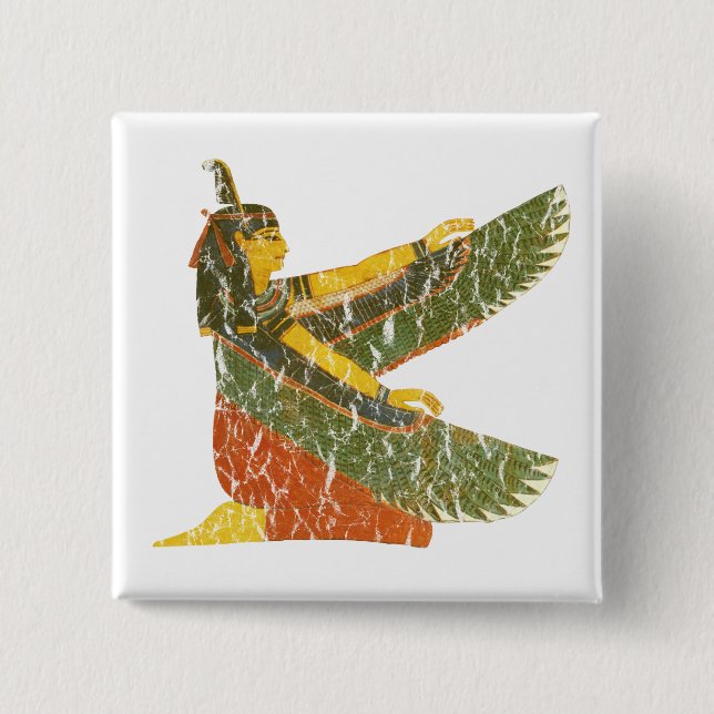 Maat kneeling pinback button (Front)