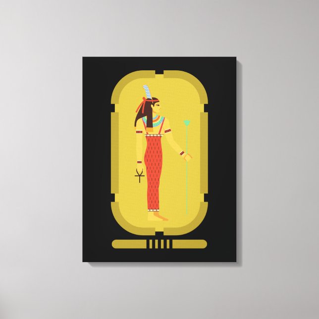 Maat On Gold Cartouche Canvas Print (Front)