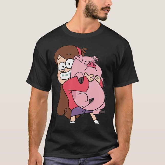 Mabel and Waddles Sticker T-Shirt (Front)