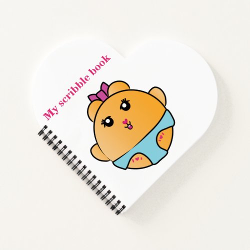 Mabel baby bean notebook