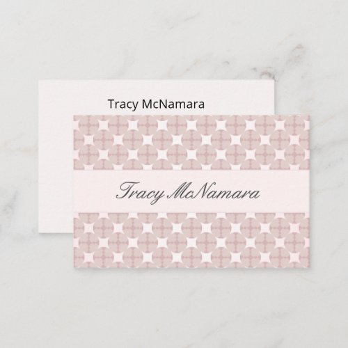 Mable Chic Pink Pattern Business Card