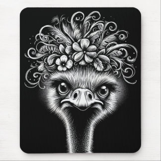 "Mable the Ostrich" Artistic Mouse Pad 