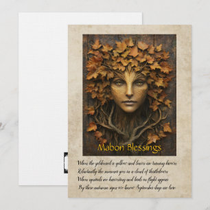 Mabon Autumn Equinox Greeting Card